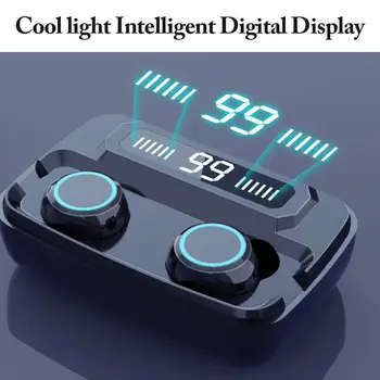 

Original Earphones New Generation F9-5C TWS Bluetooth Earpieces Tactile with 3 LED Earbuds Fingerprint and High Quality Stereo