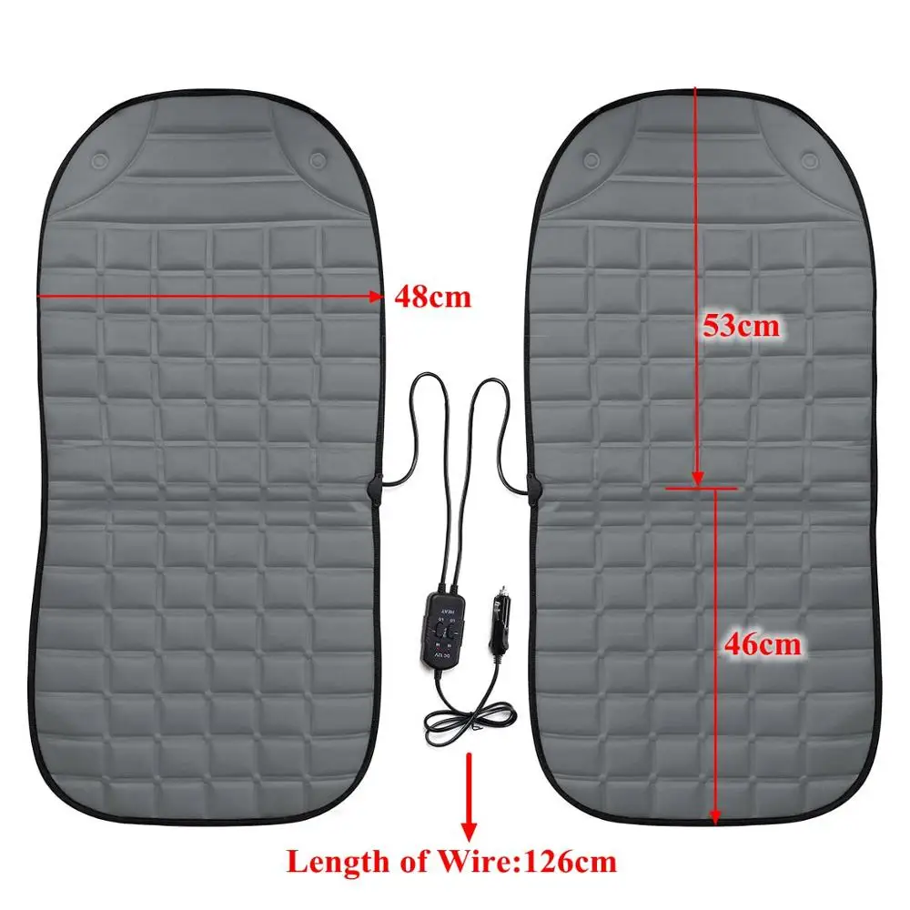 Подогреваемый подогрев сидений 2 шт. в 1 быстрый нагрев Регулируемый автомобильный нагреватель автомобиля Электрический Подогрев сиденья автомобиля Стайлинг зимняя подушка для сиденья подушки авто