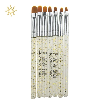 

7pcs / Set Nails Painting Brushes UV Gel Acrylic Nail Art Brush Painting Manicure Pen Dotting Nail Brush Set K510