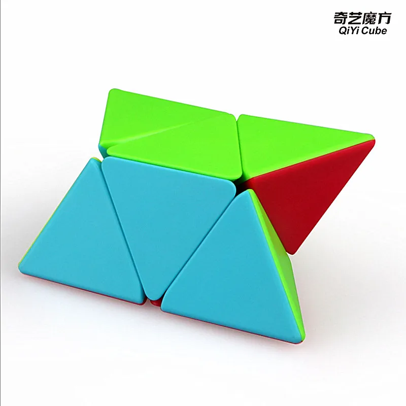 Qiyi cube 2x2x2 Пирамида скорость волшебный куб пазл игрушки для детей скорость Пирамида куб Пирамида 2x2 головоломка в форме пирамиды cubo