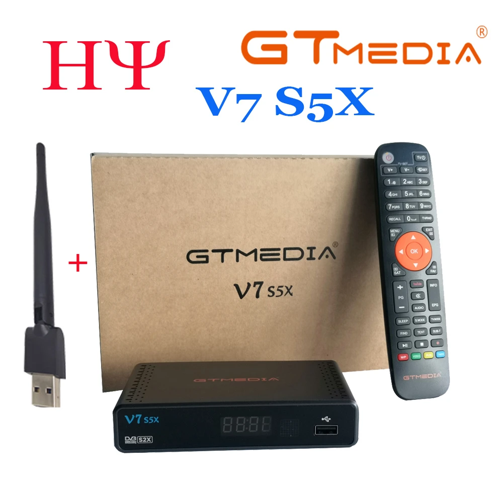 Fta 1080p Gtmedia V7 S5x Dvbs2 Satellite Receiver With Usb Wifi Digital Receptor Gtmedia V7s2x