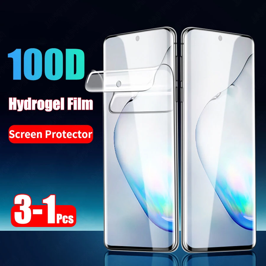 100D мягкая Гидрогелевая пленка для Samsung Galaxy Note 10 8 9 Pro S8 S9 S10 Plus S10E A50 A70 полная защита