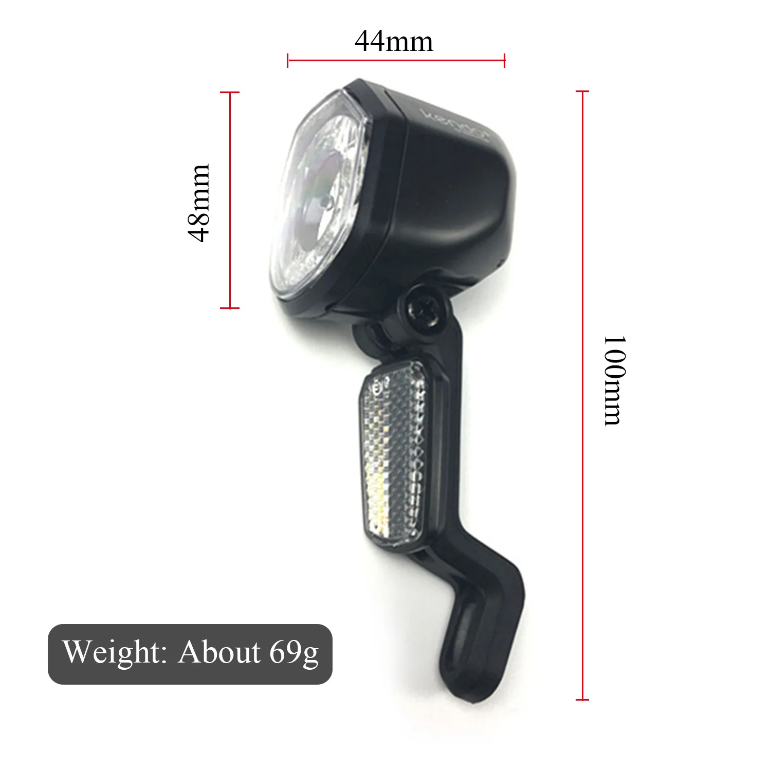 Discount okfeet 36V 48V Compatible E-bike Headlight Front Light HL2800 Kendo 2