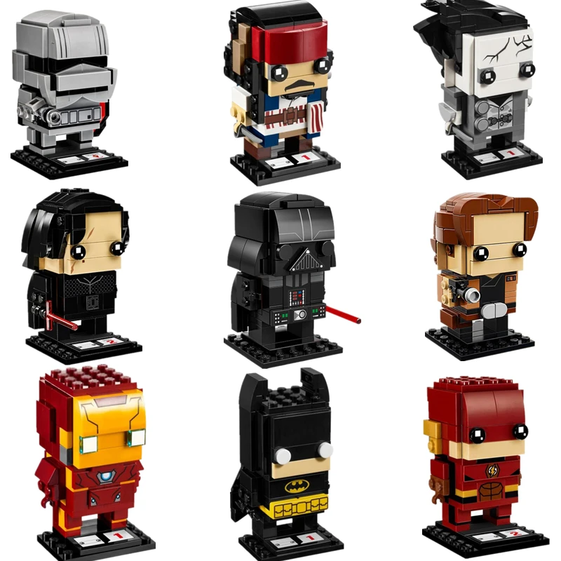 

New Star Wars Episode IX Darth Vader Brickheads Building Blocks Bricks Starwars Figures Toys Compatible with Legoinglys