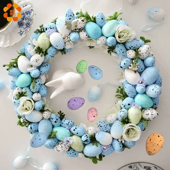 

2x3CM 3x4cm Happy Easter Egg Decoration Artificial Flower For Home Party DIY Craft Kids Gift Favor Easter Decoration Supplies
