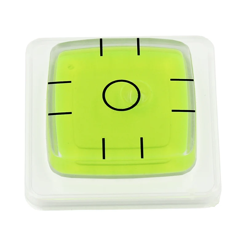 

Universal Spirit Level Bubble Square Base Horizontal Measuring Instrument Tool Green Bullseye Caravan Leveler