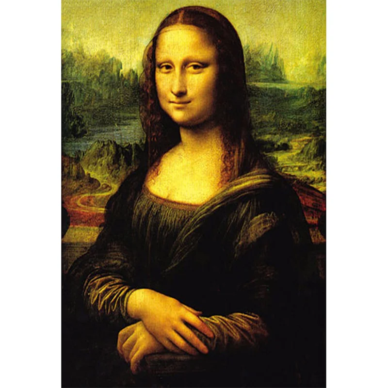 

New 5D DIY Diamond Painting Mona Lisa Embroidery Full Square Diamond Cross Stitch Rhinestone Mosaic Painting Home Decor Gift