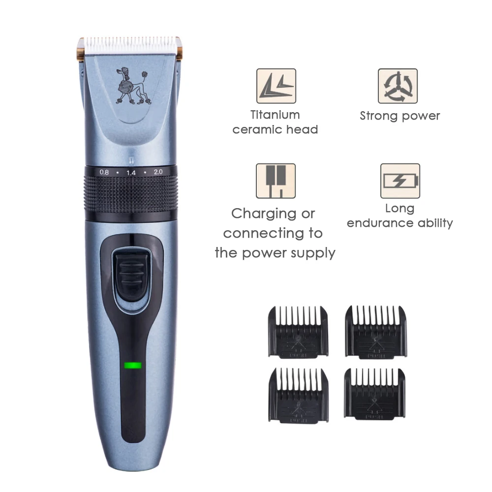 

Pet Hair Clipper Rechargeable Dog Hair Trimmer Electrical Hair Clippers Cutting Machine for Small Area Paws Faces Ear