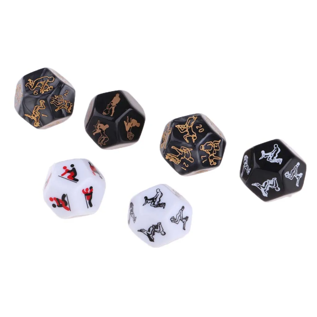 6 Pcs Love Says Love Dice For Lover Couple Loves 1.2cm Plastic