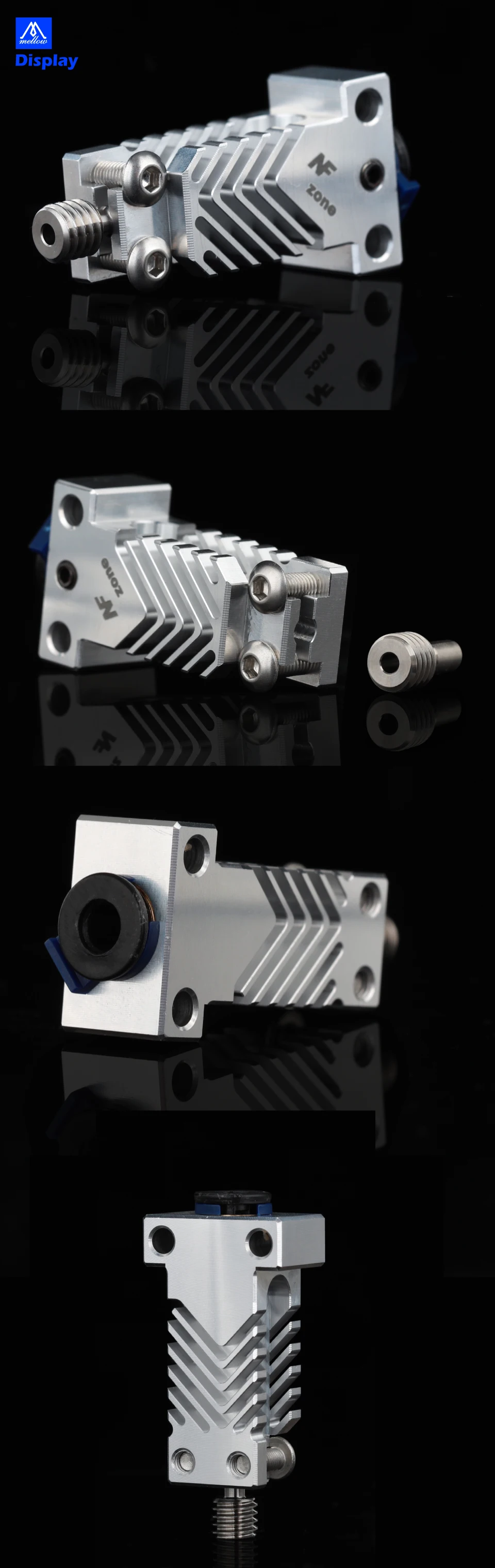 v6 cr10 pro, dissipador de calor, peças