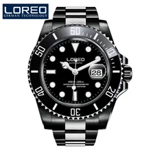 

2021 New Simplicity Watch Men Automatic Mechanical Clock Fashion Sport Diving Watch 200M Waterproof Luminous Watches Mens LOREO