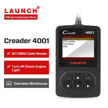 

LAUNCH Creader 4001 OBD2 Scanner Car Diagnostic Tool Automotive Fault Code Reader Diagnostics Scan Tools OBD II Universal Scaner