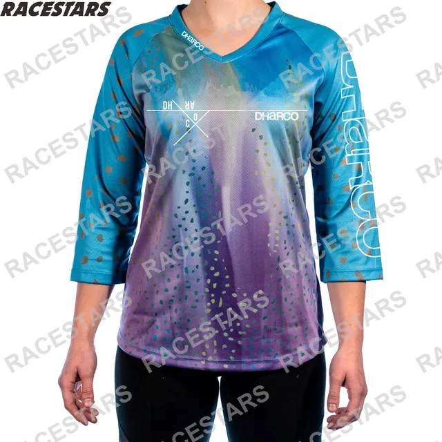 DHARCO Motorcycle Jersey Motocross Gear Women Downhill Jerseys Ladies Mountain Bike MTB Shirts Offroad DH Sportwear Clothing MX 7