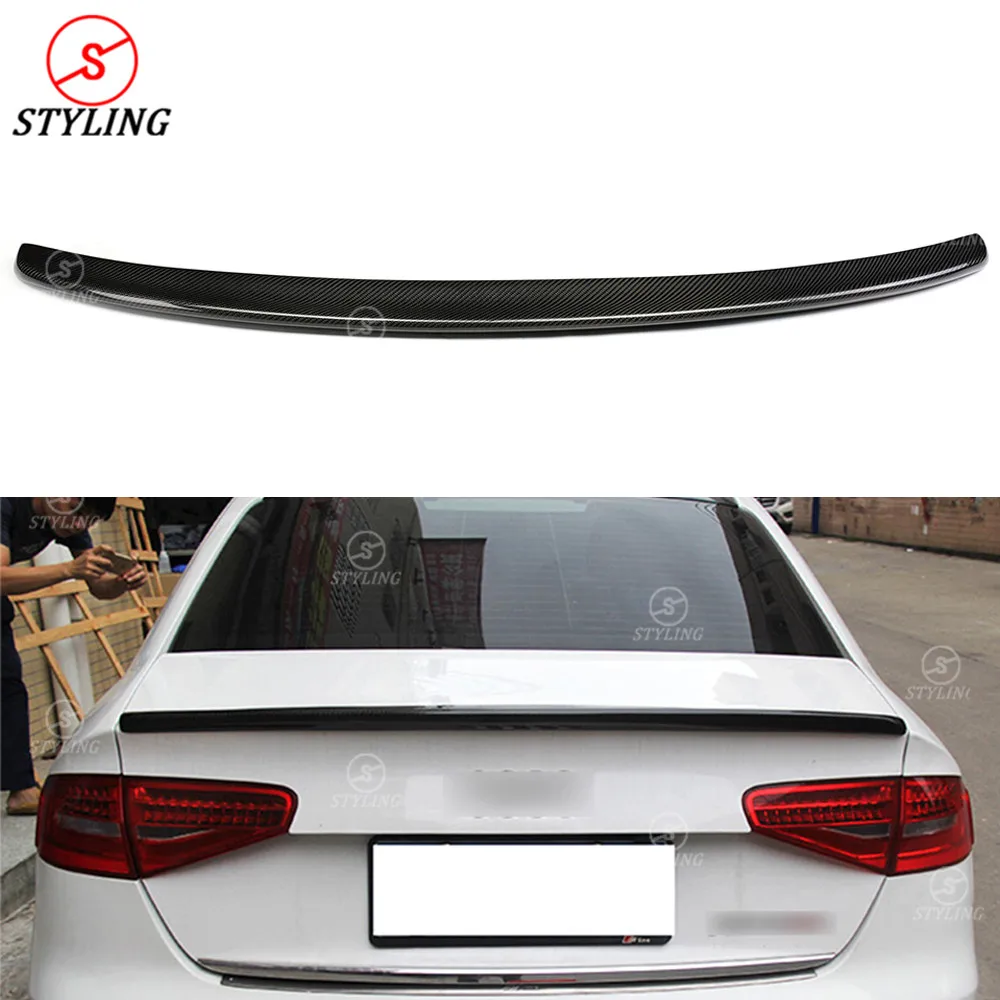 A4 Carbon Fiber Spoiler S Style For Audi B8.5 Rear trunk spoiler wing styling 4-doors 2013 2014 2015 | Автомобили и мотоциклы