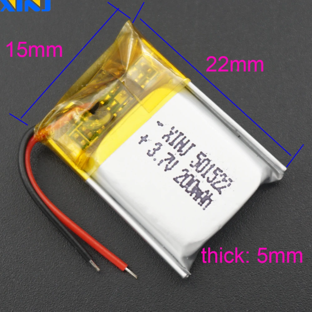 XINJ 3,7 V 200mAh литий-полимерный аккумулятор Li po li ion cell 501522 для MP3/MP4 gps Sat nav dvc DVR bluetooth наушники умные часы