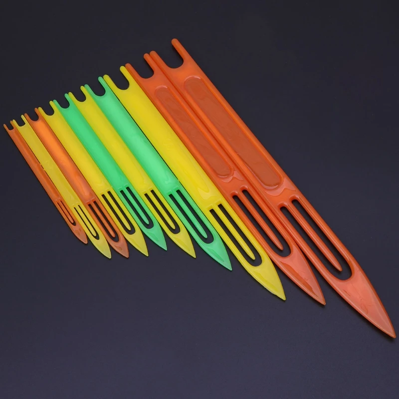 

10 Pcs Fishing Netting Needle Repair Net Line Plastic Shuttles Mending Weaving