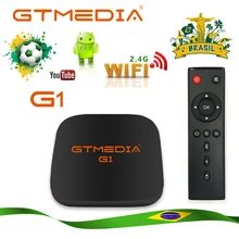 Бразильский сток GTmedia G1 Смарт ТВ приставка Android 7,1 1 ГБ 8 ГБ медиаплеер 4K Google Youtube Встроенный 2,4G WiFi телеприставка PK H96MAX