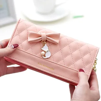 

Female Wallet Women PU Leather Long Wallet Purse Famous Brand Designer Wallet Zipper Pocket Coin Card Holder