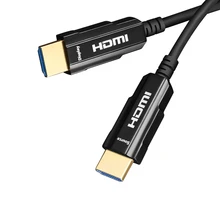 Fiber optik HDMI kablosu 4k HD bilgisayar TV dizüstü bağlı projektör ekranı HDR sinyal dönüştürme hattı