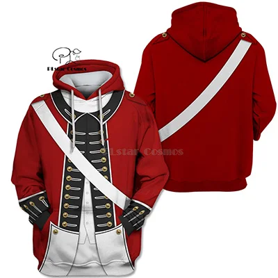 hoodies PLstar Космос Американский революционный военный костюм 3d толстовки/Толстовка зима осень Забавный Harajuku с длинным рукавом Уличная одежда - Цвет: hoodies