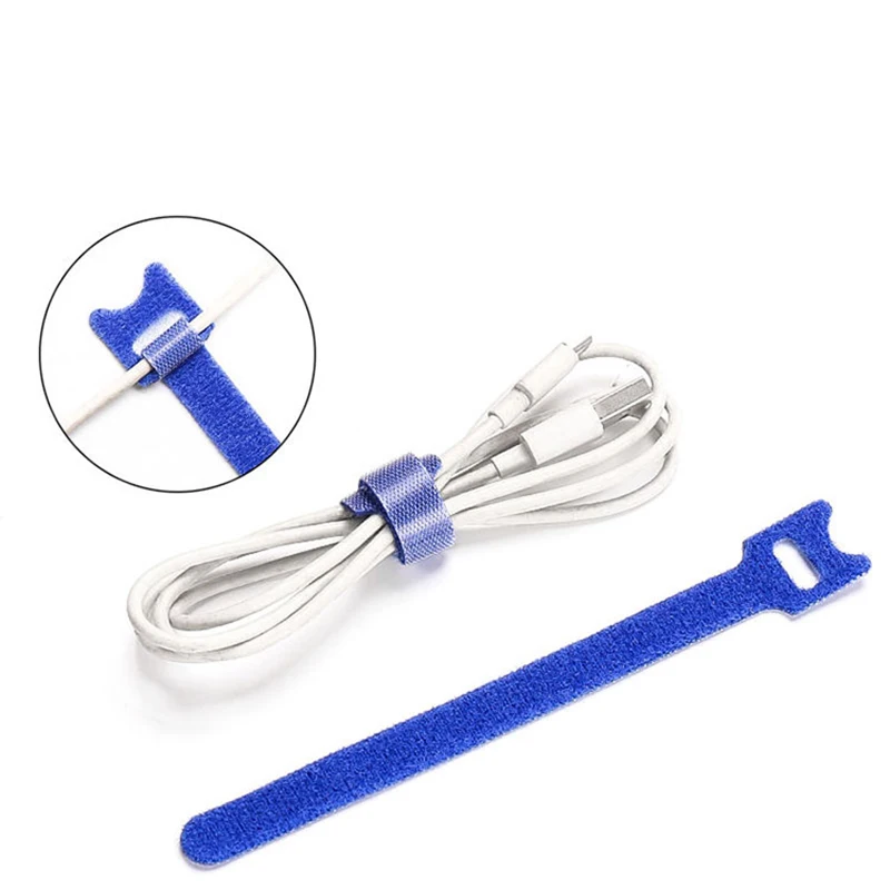 

Wire Storage Organizer Velcro Hook Loop Cable Harness Cable Fastener Marking Tape Power Cord Management