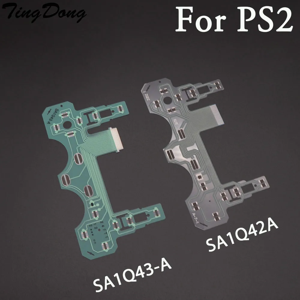2 шт сменная Кнопка ленточная печатная плата для sony PS2 SA1Q42A SA1Q43-A проводящая пленка для контроллера пленка клавиатура гибкий кабель PCB