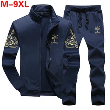 Brand Men Sportswear Sets Running Sports Fitness Tracksuit Male Two Pieces Sweatshirt+Sweatpant Gym Clothing Trainingspak Mannen