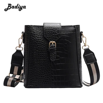 

Women Crossbody Bag Multifunction Large Capacity Sling Bag for Travel New Fashion Vintage Crocodile Pattern Ladies Shoulder Bag