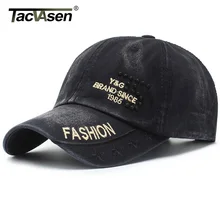 TACVASEN Унисекс Мужская джинсовая вымытая бейсболка винтажная Повседневная потертая саржевая Регулируемая шляпа для папы модная Кепка водителя грузовика головной убор