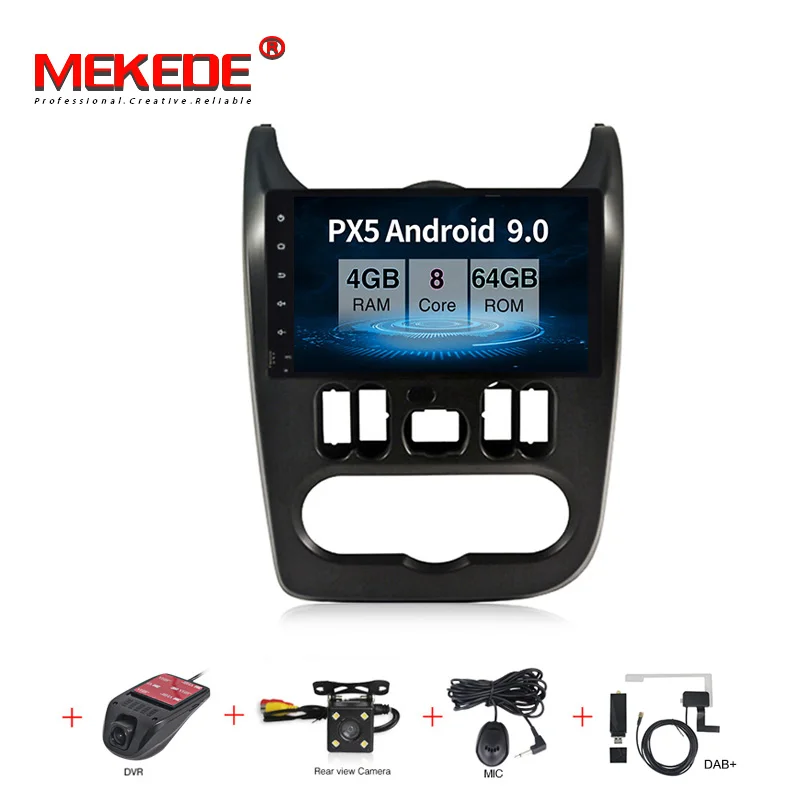 

MEKEDE PX30 Android 9.0 9inch Car GPS navigation multimedia player for Renault Logan I Sandero Lada Lergus Dacia Duster wifi BT
