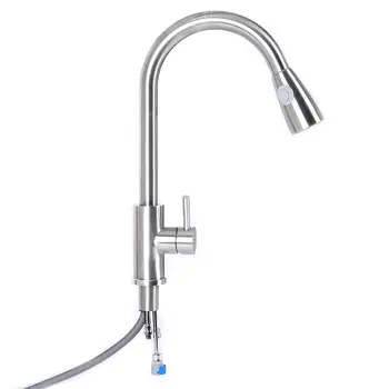

Rotate Faucet Lengthen Bathroom Accessories Save Water Rotatable Stainless Steel Sturdy Kitchen Family Silver Adapter