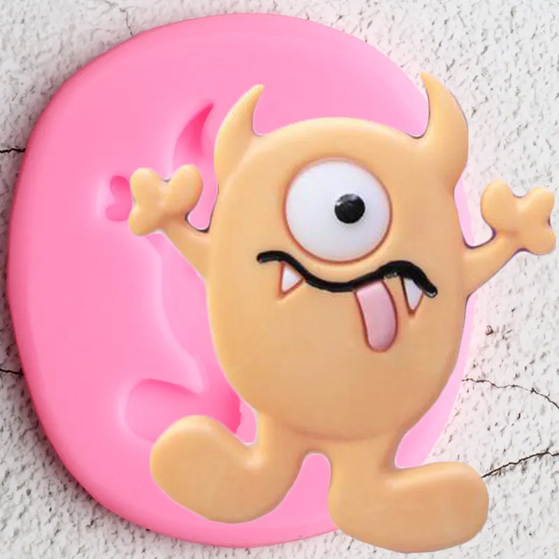 

Halloween Monster Silicone Molds Cake Decorating Tools DIY Cookie Baking Cupcake Topper Fondant Candy Chocolate Gumpaste Moulds