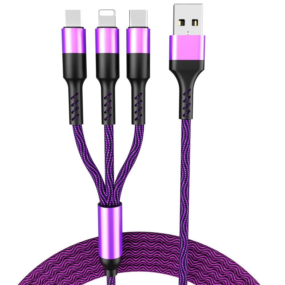 POPSTAND 3 в 1 USB кабель для мобильного телефона Micro usb type C кабель для зарядного устройства для iPhone кабель для зарядки Micro USB шнур для зарядного устройства
