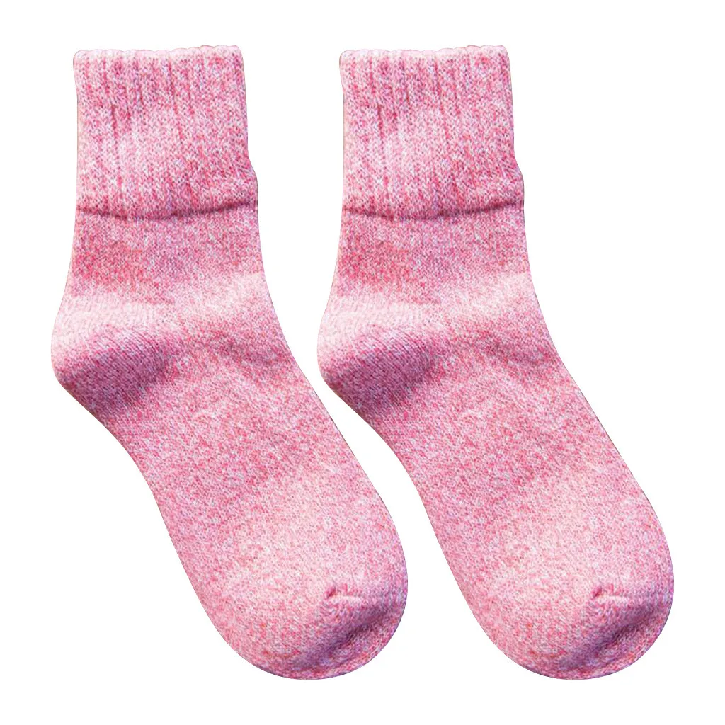 Модные женские носки; хлопковые повседневные теплые толстые шерстяные мягкие дышащие носки; сезон осень-зима; Прямая поставка; calcetines mujer