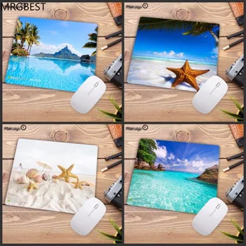 

MRGBEST Print Rubber Mousepads for LOL Csgo Beach and Starfish Palm Mice Mat DIY Design Pattern Computer Gaming Cloud Mouse Pad