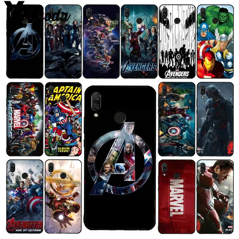 

Yinuoda Marvel Superheroes Avenger Phone Case for Xiaomi Redmi4X 6A S2 Go Redmi 5 5Plus Note4 Note5 7 Note6Pro