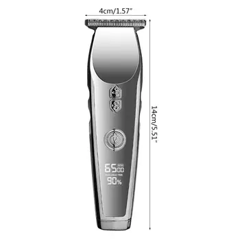 

Electric Hair Clipper Rechargeable Cordless Haircut Machine LCD Screen Display T4MB