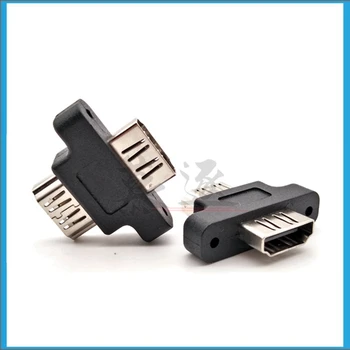 

HDMI Female to Female F/F with Screw holes Extension Adapter Connector for the Wall Panel Black