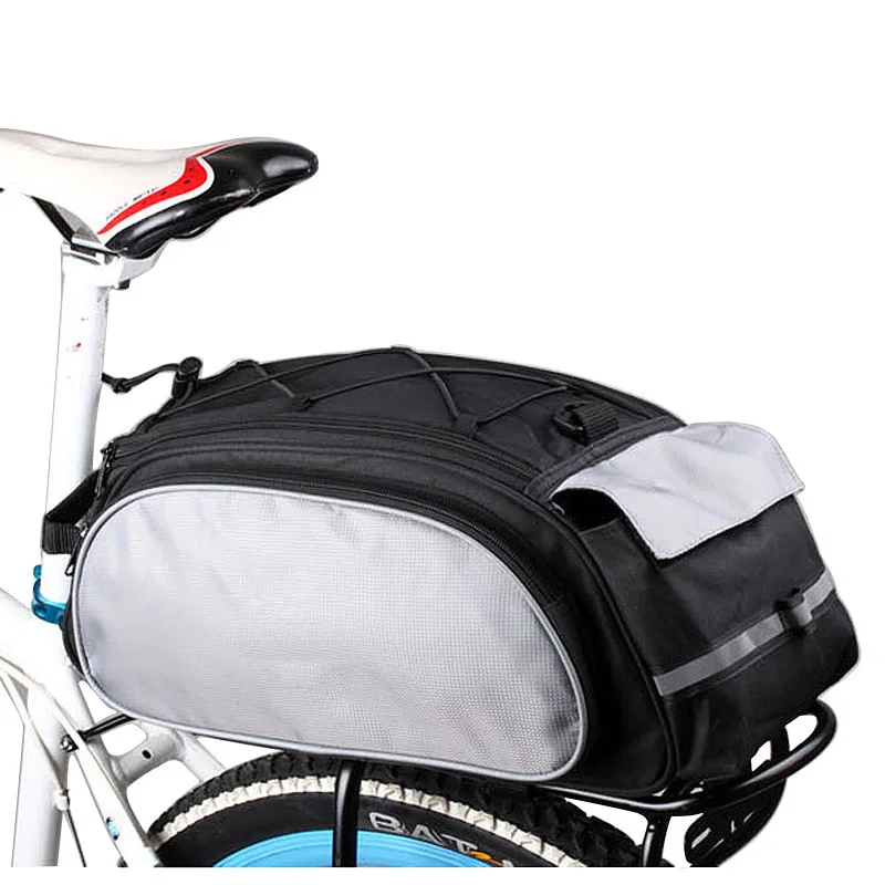 

Bicycle 13L Carrier Bag Bike Rack Pannier Trunk Basket Back Seat Shelf Pouch Cycling Luggage Shoulder Handbag Bike Bag