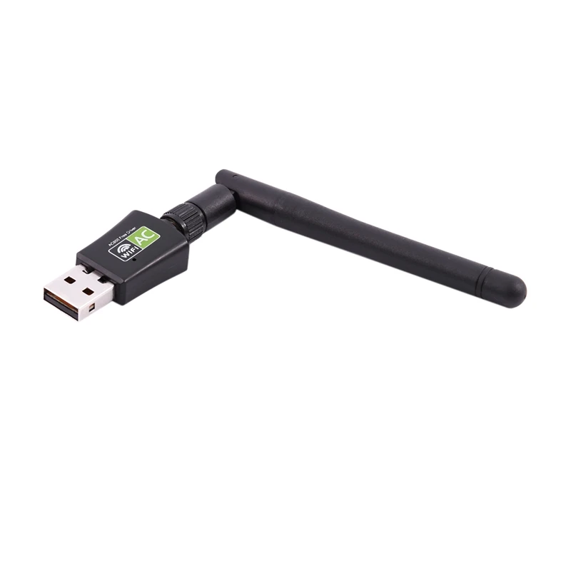 Встроенный Бесплатный драйвер 600 Мбит/с Usb Wifi адаптер Ac600 2,4 ГГц 5 ГГц двухдиапазонный беспроводной сетевой приемник карта для ПК Windows