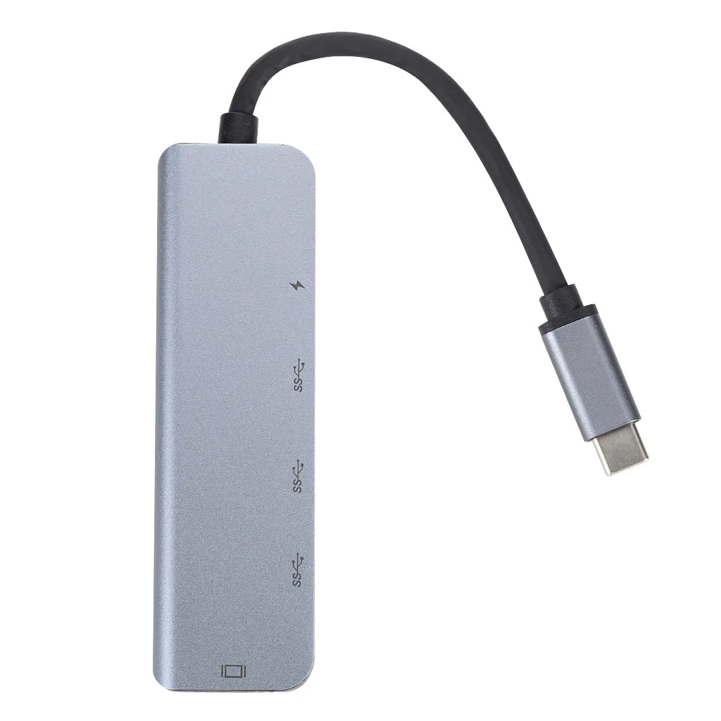 Ouhaobin5 в 1 type-C концентратор USB 3,0 адаптер с HDMI 4 к видео PD чтение SD/TF 3,0 карты USB порт для ПК