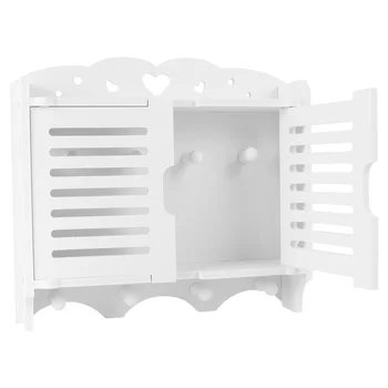 

1pc Hanging Rack Simple Durable White Entryway Key Holder for Decor Home