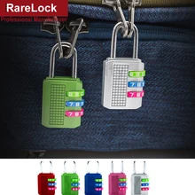 Combination Padlock 3 Digital Password Lock for Bag Cabinet Box Game Luggage Cases Fitness Center Rarelock B
