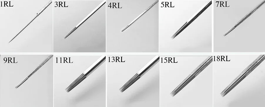 

50PCS Professional Tattoo Needles RL Disposable Sterilze Tatoo Needles Round Liner Needles To Tattoo Supplies