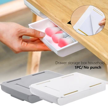 

Bedroom Pens Home Organizer Rulers Table With Screws Mobile Phones Under Desk Multifunction Easy Install Drawer Storage Box