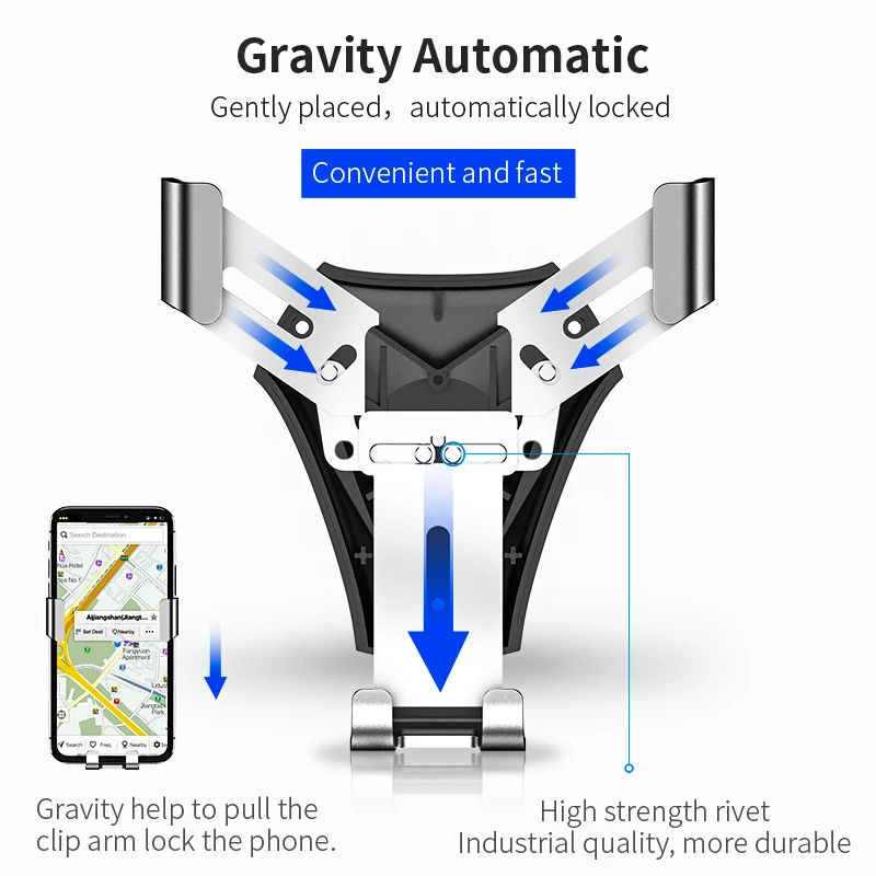 FLOVEME Gravity Автомобильный держатель для телефона Подставка для мобильного телефона Подставка для телефона в автомобиль подставка для смартфонов мобильный телефон для iPhone Xiaomi