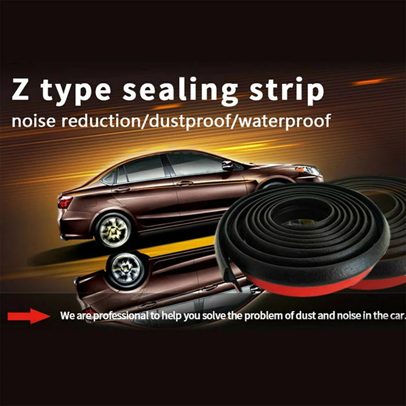 

6m Z Shape Car Door Window Trim Edge Moulding Rubber Weatherstrip Seal Strip HOT