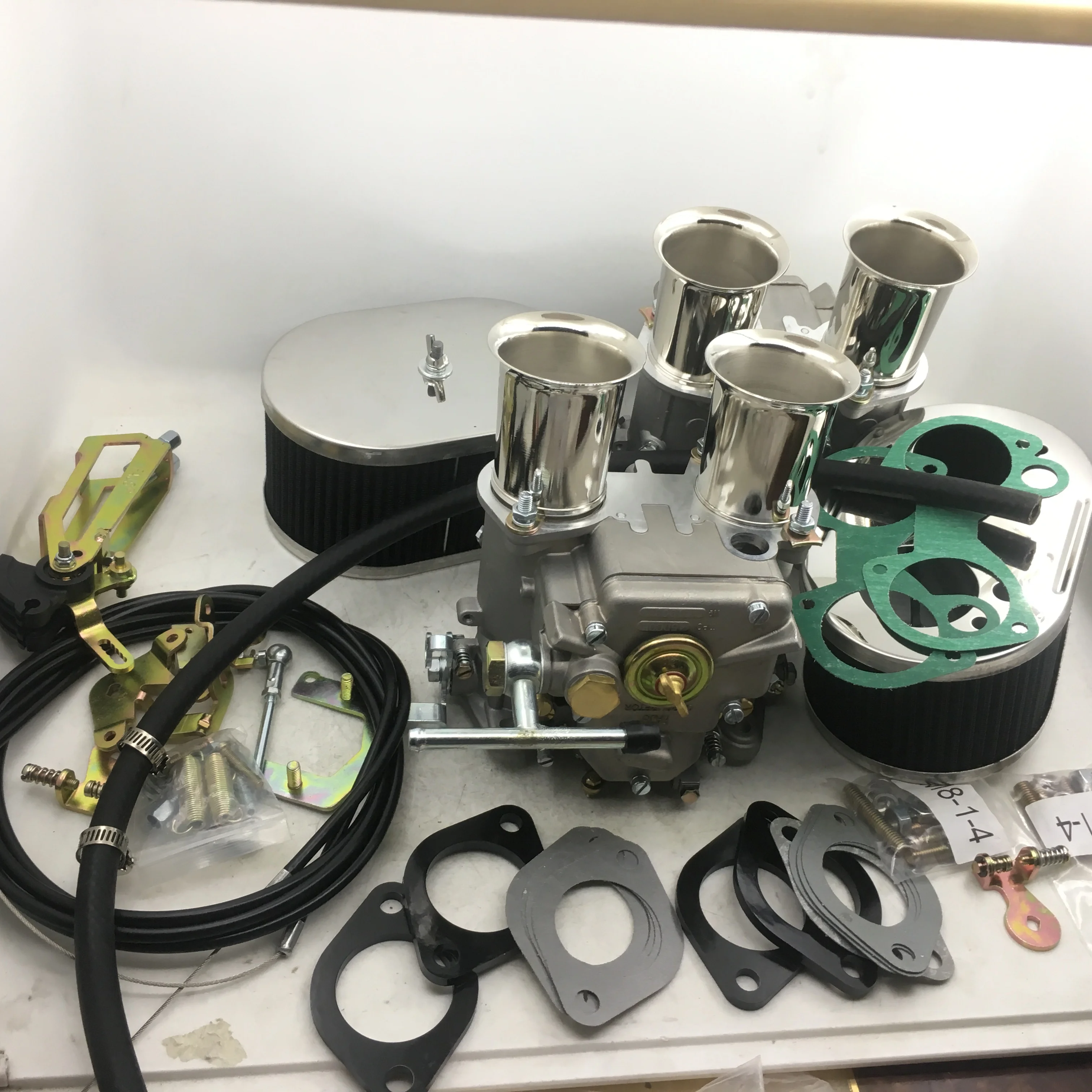 SherryBerg TWIN FAJS 기화기 키트, 공기 필터 연결 키트, 많은 Eengines Rep. Weber 키트, 48 dcoe 48 DCOE 기화기