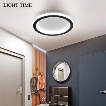

Simple Black White Modern Led Ceiling Light Minimalist Lighting For Bedroom Corridor Aisle Balcony Decor Home Ceiling Lamp
