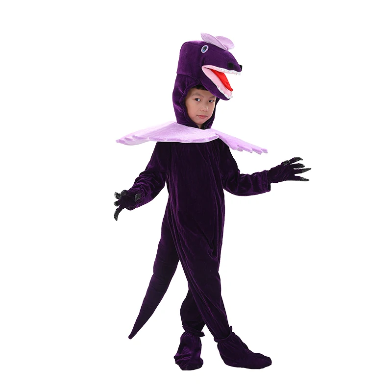 Adult Kids Fan Dino T-REX Dinosaurs Costumes Halloween Cosplay Party Animal Cartoon Dragon Dress Up Jumpsuit Outfit Costume